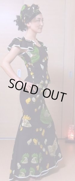 画像9: 送料無料&ターバン付き！☆フレンチ袖のセットアップ衣装 (9)