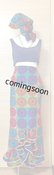 画像3: 《受注製作》ダブルフリルラップスカート／２デザイン (3)