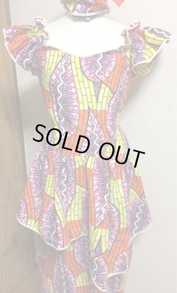 画像10: ☆送料無料&ターバン付き！☆2wayカットワークセットアップ (10)