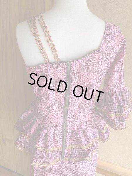 画像4: ☆送料無料☆ワンショルダー風2段フリルセットアップ (4)