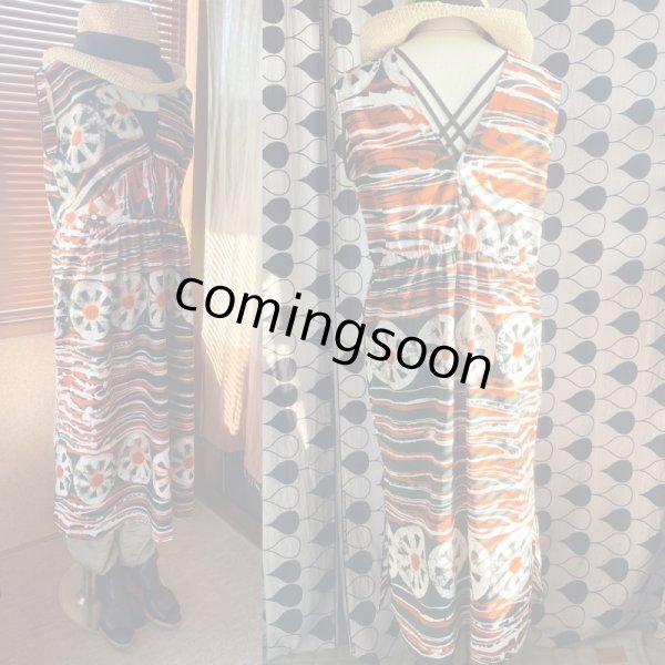 画像4: 《受注製作》デザインギャザーワンピース　 (4)