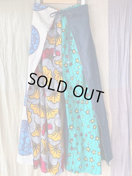 画像7: 送料無料・お値段据置き★フラップバギーパンツ★デニムmix (7)