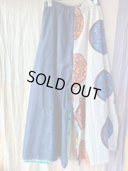 画像8: 送料無料・お値段据置き★フラップバギーパンツ★デニムmix (8)