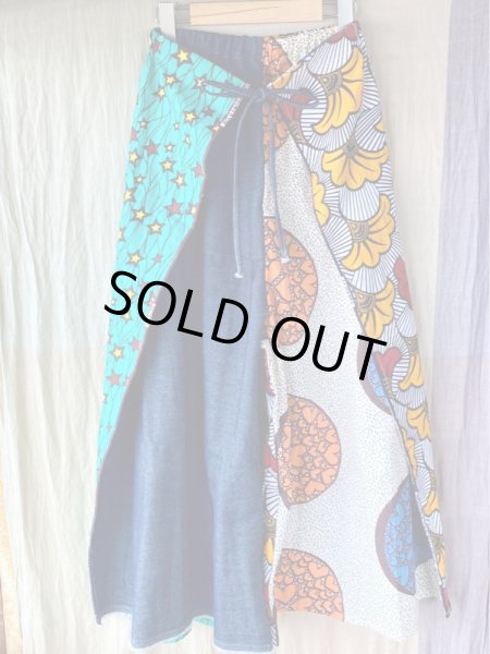 画像5: 送料無料・お値段据置き★フラップバギーパンツ★デニムmix (5)