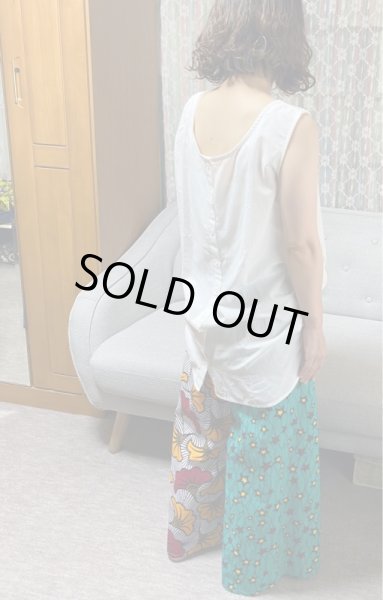 画像3: 送料無料・お値段据置き★フラップバギーパンツ★デニムmix (3)