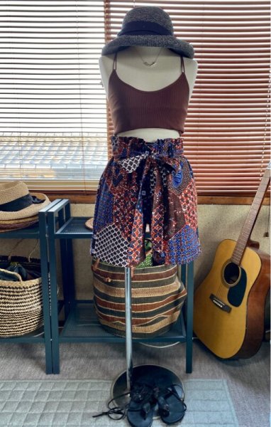 画像2: 《受注生産》ハイライズリボンパンツ（ショート） (2)