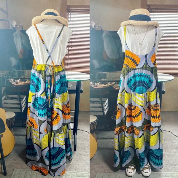 画像10: 《受注製作》ストラップティアードワンピース (10)