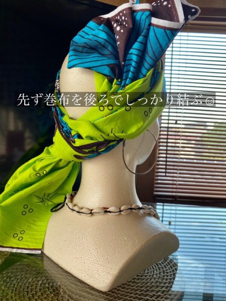 画像4: 《受注製作》クロスターバン（ヘアバンド）＆幅広ターバン（巻布）セット※追加オーダー限定 (4)