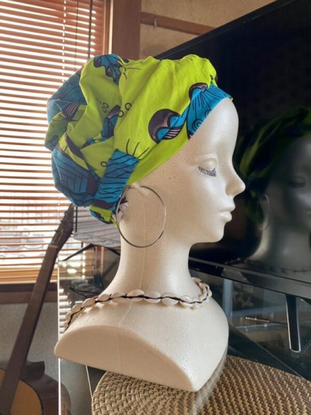 画像2: 《受注製作》クロスターバン（ヘアバンド）＆幅広ターバン（巻布）セット※追加オーダー限定 (2)