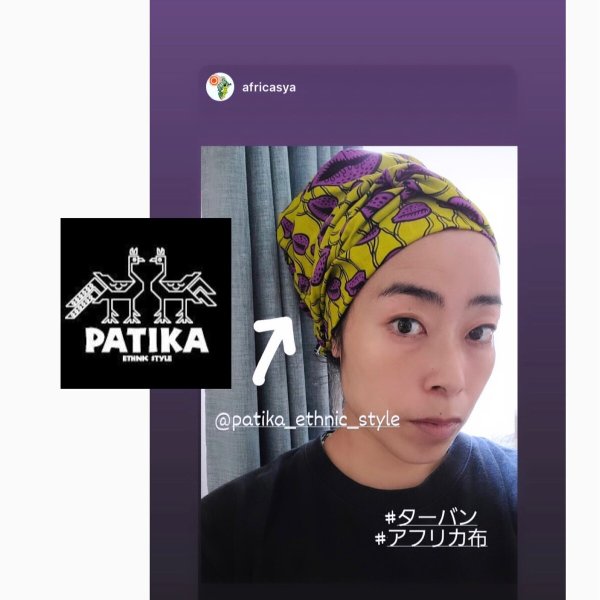 画像7: 《受注製作》クロスターバン（ヘアバンド）＆幅広ターバン（巻布）セット※追加オーダー限定 (7)