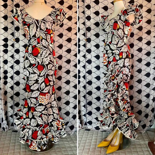 画像9: 《受注製作》レースアップ２段フリルマーメイドセットアップ (9)