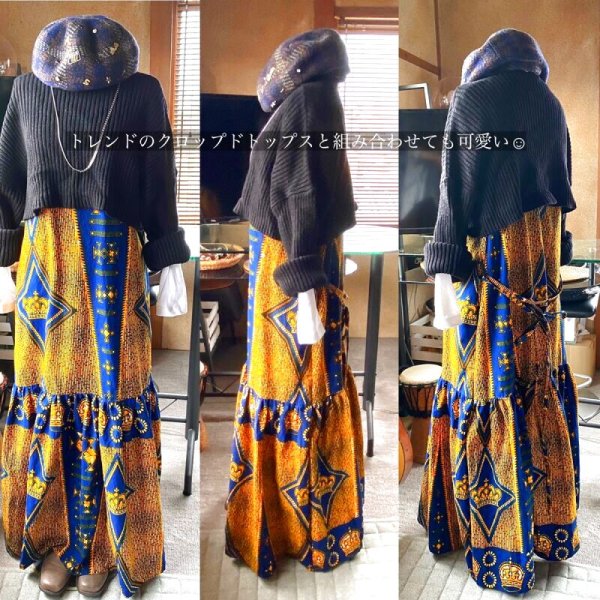 画像7: 《受注製作》2way紐ベルト付きティアードワンピース（２タイプ） (7)