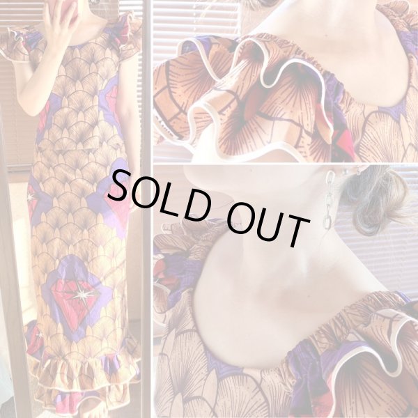 画像2: 即納★送料無料☆フレンチ袖のセットアップ（ダブルフリル巻きスカート・ストレート） (2)