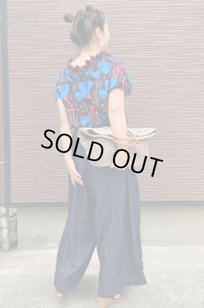 画像3: 即納★送料無料☆Vシャーリング2wayトップス (3)