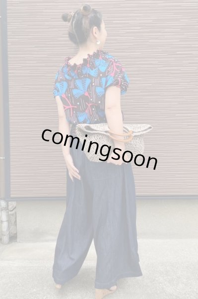 画像6: 《受注製作》Vシャーリング2wayトップス（２デザイン） (6)