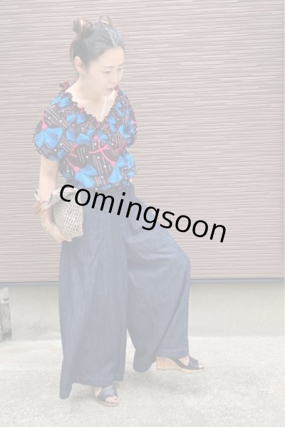 画像7: 《受注製作》Vシャーリング2wayトップス（２デザイン） (7)