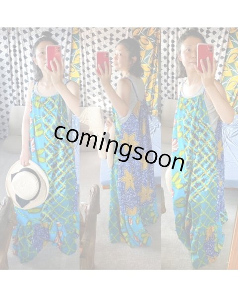 画像3: 《受注製作》ギャザーストラップワンピース（２デザイン） (3)