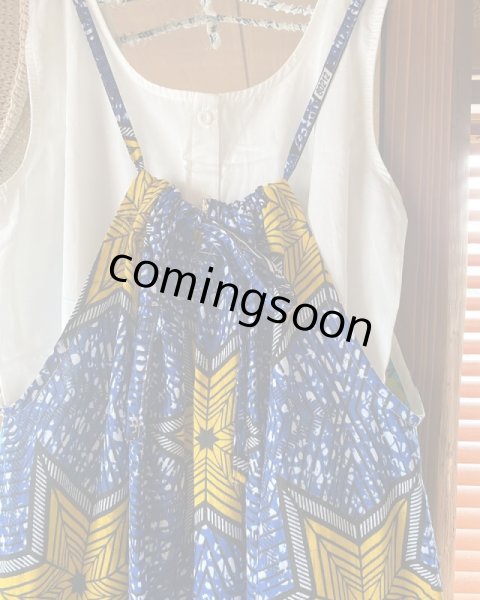 画像4: 《受注製作》ギャザーストラップワンピース（２デザイン） (4)
