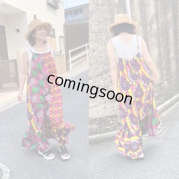 画像6: 《受注製作》ギャザーストラップワンピース（２デザイン） (6)