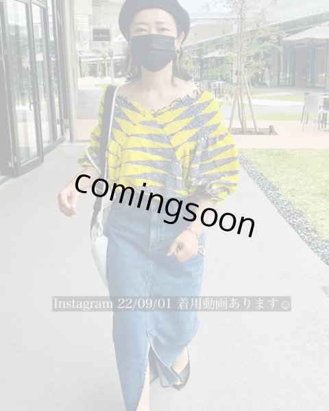 画像2: 《受注製作》Vシャーリング2wayトップス（２デザイン） (2)