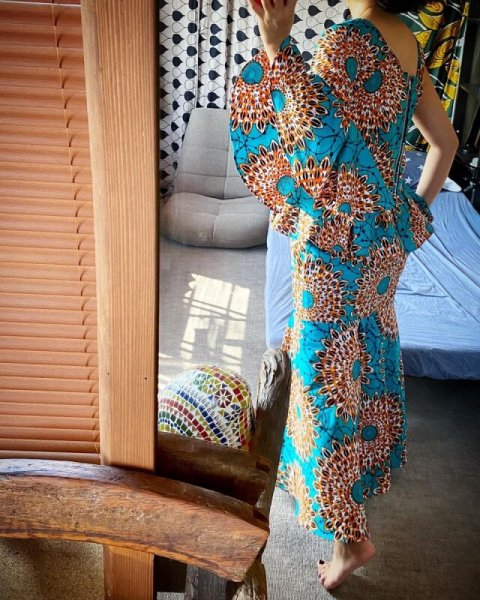 画像9: 《受注製作》ボトム選べるワンショルダー風2段フリルセットアップ (9)