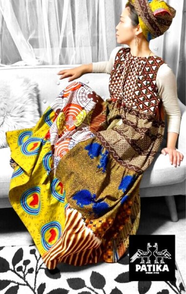 画像14: 《受注製作》ティアードパーティードレス／ノースリーブ (14)