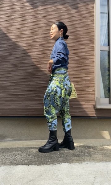 画像3: 《受注生産》ダブルタックサルエル (3)