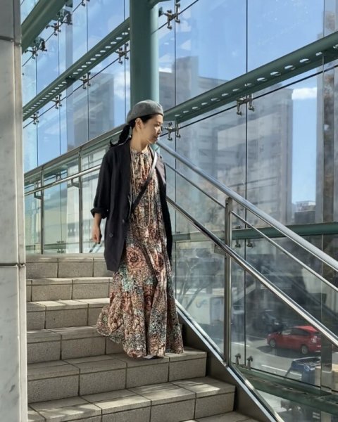 画像4: 《受注製作》ティアードパーティードレス／ノースリーブ (4)