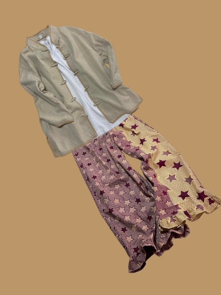 画像12: 《受注製作》ヘムフリルバギーパンツ／simple or mix (12)