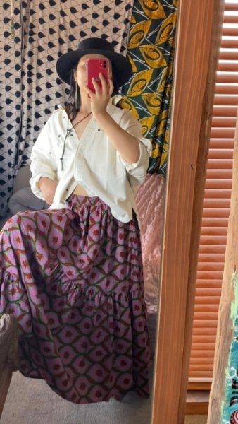 画像11: 《受注製作》ランダムギャザーティアードスカート／simple or mix (11)