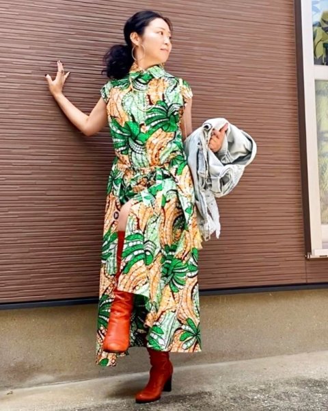 画像7: 《受注製作》ドッキングシャツドレス (7)