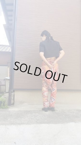 画像3: 即納★送料無料☆ラップスカート付き細美シルエットパンツ／スリム (3)