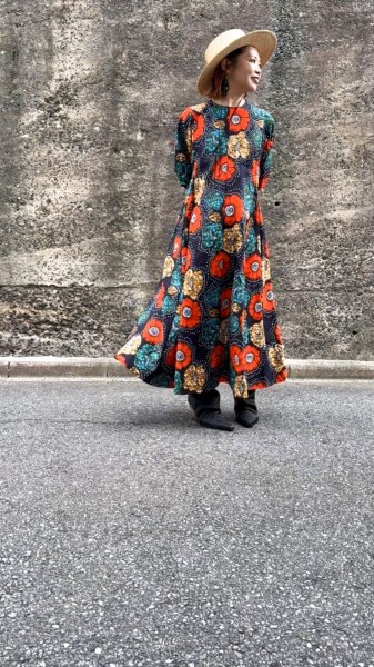 画像3: 《受注製作》ディテールサーキュラードレス／バルーンスリーブ (3)