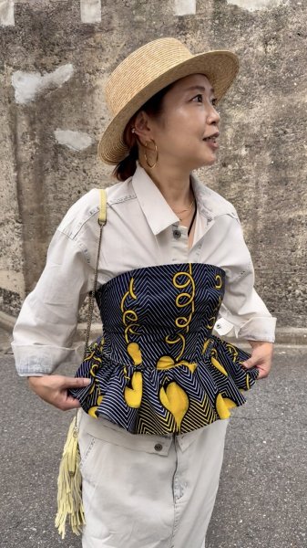 画像3: 《受注製作》ペプラムビスチェ (3)