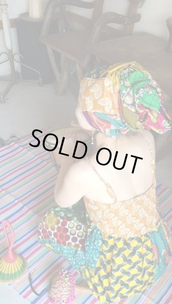 画像2: パッチワークのmidi丈ワンピ (2)