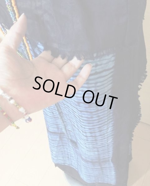 画像2: *送料無料*藍染のフリンジセットアップ (2)