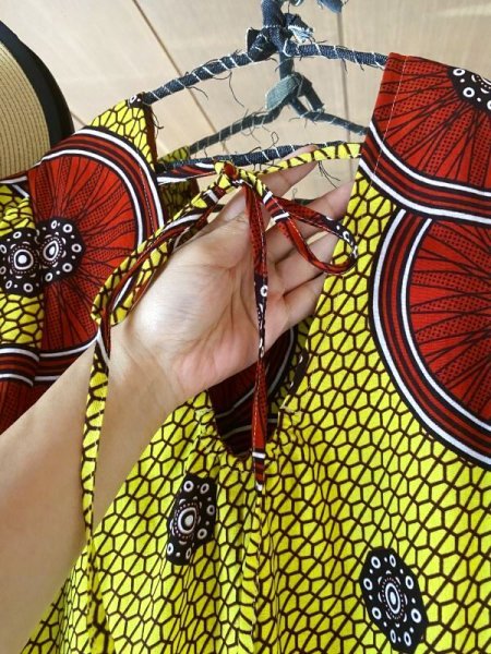 画像14: 即納☆送料無料☆パフスリーブティアードワンピース (14)