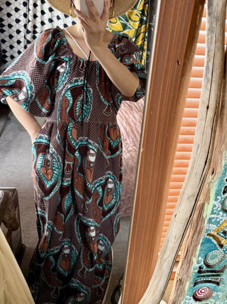 画像9: 【追加しました】即納☆送料無料☆ボリュームスリーブデザインドレス／ディテールギャザーネック (9)