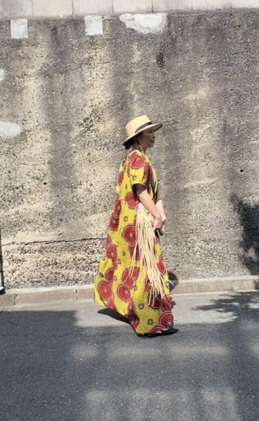 画像2: 即納☆送料無料☆パフスリーブティアードワンピース (2)