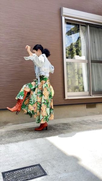 画像4: 《受注製作》ドッキングシャツドレス (4)