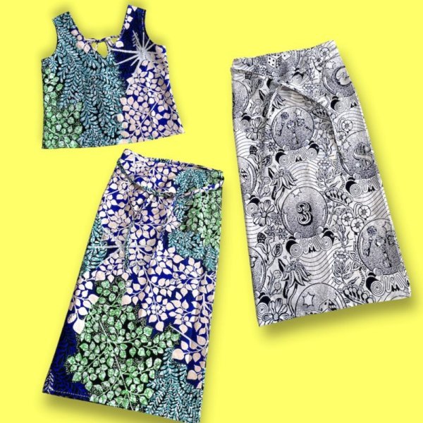 画像2: 《受注製作》ストレートラップスカート (2)