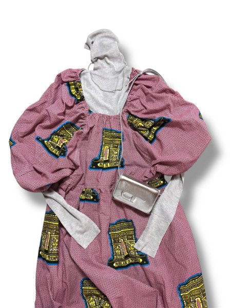 画像21: 【追加しました】即納☆送料無料☆ボリュームスリーブデザインドレス／ディテールギャザーネック (21)